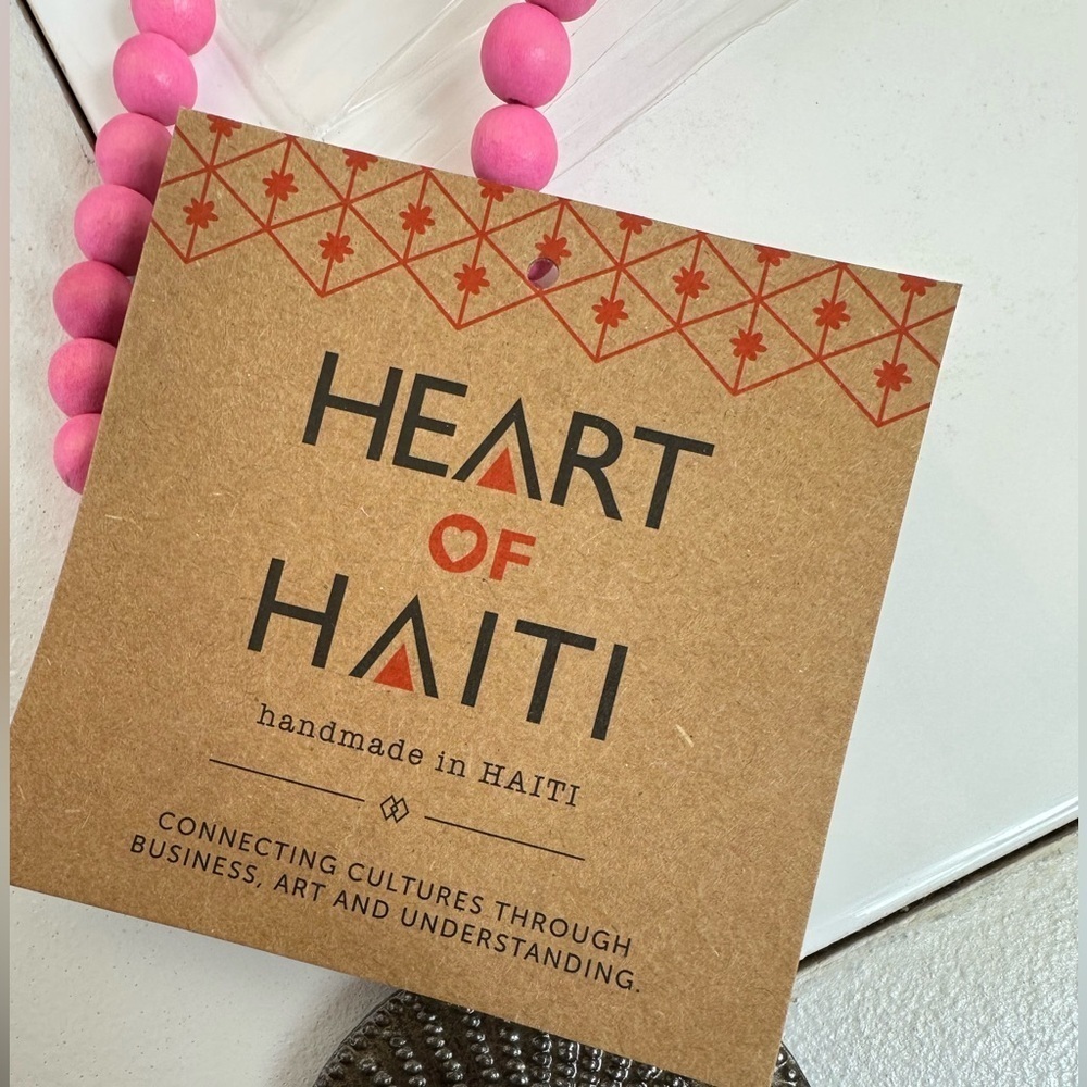 Heart for Haiti Heart Handmade Necklace Macy’s New Jewelry - Picture 6 of 8